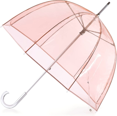 Logo personalizzato Apollo Poe Pvc Colore Cupola Transparente Ombrello Per Lady Hot Promozione