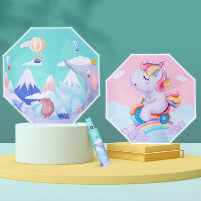 Adulti Modello Unico Auto Pieghevole Sole Pioggia Bambini Ombrello Con Maniglia Rivestita Di Gomma