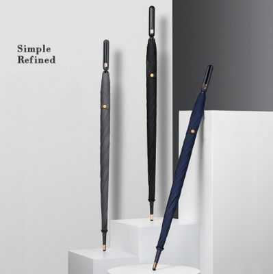 Adulti Outdoor 8K Windproof Straight Pole Golf Umbrella con maniglia personalizzabile