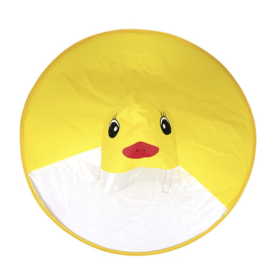 Stampa logo personalizzata Bambini impermeabile trasparente impermeabile Poncho per dimensioni convenzionali