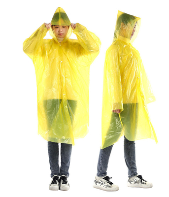 Adulti Glam Design stile impermeabile trasparente lunghissimo poncho a cappuccio usa e getta