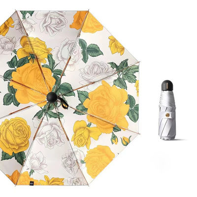 Titanio argento Victoria-Secret stampa ombrello da fiori per adulti e regali aziendali