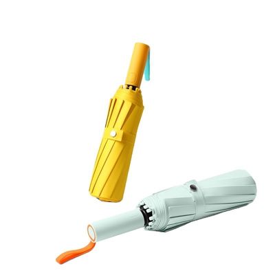 Protezione UV 72 costole 3 ombrelloni pieghevoli con colori contrastanti e logo personalizzato