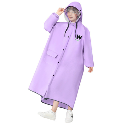 Attività all'aria aperta Camminata impermeabile Viaggio scolastico Poncho con cerniera e striscia riflettente