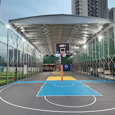 Canopio telescopico per grandi attività del sito mobile Push Rapong Stampa su misura