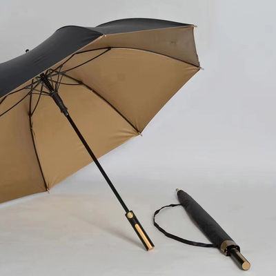 Colore personalizzato 190T Pongee UV Protect Gold Coating Windproof Lexus Golf Auto Umbrella