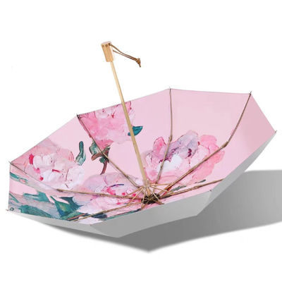 Ombrello per ombrello da sole con colla d'argento di titanio per protezione solare UV e resistenza al vento