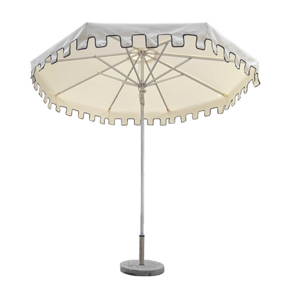 Stile di design di viaggio 38mm corda in lega di alluminio ombrello da giardino per adulti