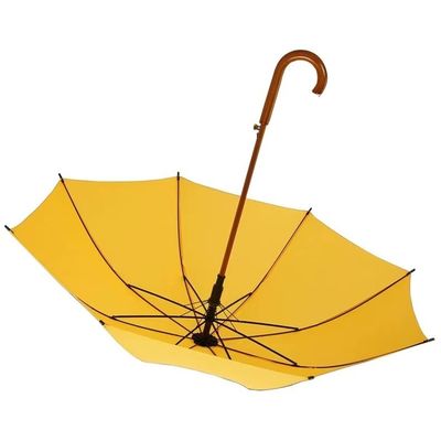 Regalo d'affari 8K telaio in fibra di vetro da 23 pollici ombrello a osso retto con maniglia in un pezzo