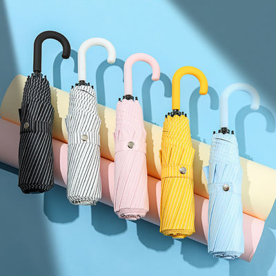 Ombrello solare a tre pieghe per ragazze con protezione UV e doppia funzione