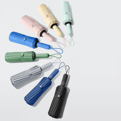 Stampa del logo personalizzabile con doppio scopo ombrello triplice per protezione da sole e pioggia