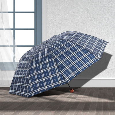 Preparato per il viaggio 65cm Triplice set ombrello a quadri pubblicità con stampa del logo