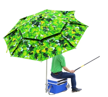 Double Leaf rinforzato 2 M 2.4 M Plegabile Protezione universale contro la pioggia Parasole da sole