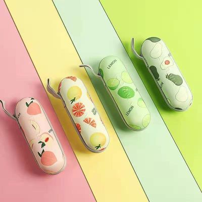 Personalizzabile 5 mini ombrello da tasca pieghevole Antiossidante UV Ombra Capsula Frutta Ombrello Sole