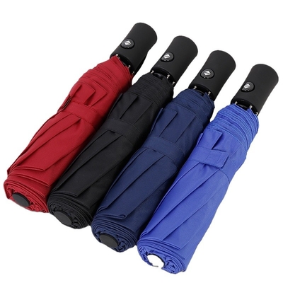Protezione anti-UV ombrello automatico aperto a tre pieghe in colore personalizzato per qualsiasi tempo