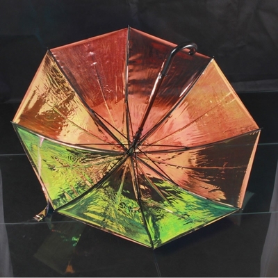Adulti ombrello iridescente che cambia colore con disegno speciale e riflettore glitter