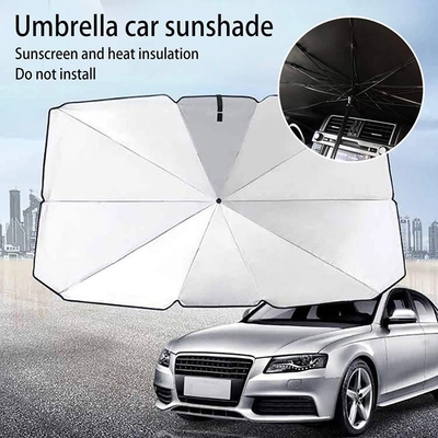 Cornice in acciaio Logo personalizzato Parasole auto Parasole ombrello UV Protezione pieghevole