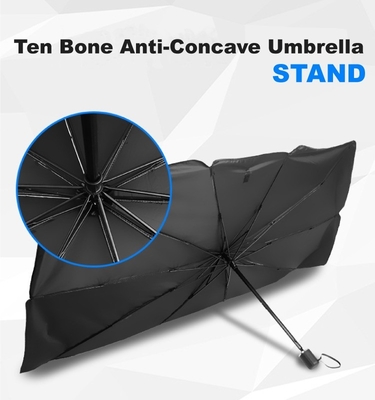 Cornice in acciaio Logo personalizzato Parasole auto Parasole ombrello UV Protezione pieghevole