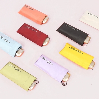 Verano deve avere 5 volte mini colorato ombrello da tasca per le signore 8k 19 pollici costole in fibra di vetro