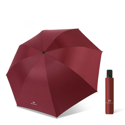 Costo campione gratuito Promozione in magazzino Protezione solare a mano aperta Ombrello UV pieghevole