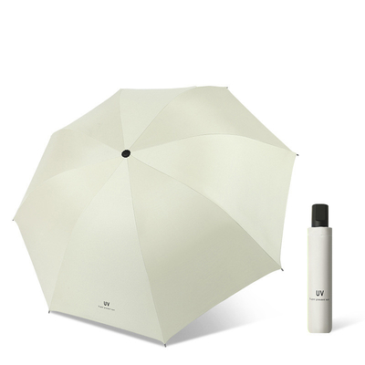 Costo campione gratuito Promozione in magazzino Protezione solare a mano aperta Ombrello UV pieghevole