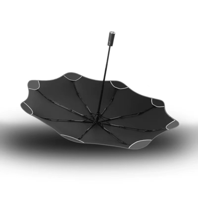 Regali d'affari ombrello a strisce riflettente con design speciale e materiale riflettente