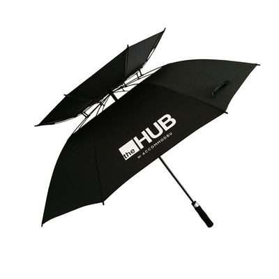 Umbrella da golf ventilato da 30 pollici con stampa del logo a doppio strato e design a prova di vento