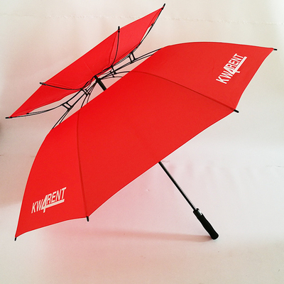 Umbrella da golf ventilato da 30 pollici con stampa del logo a doppio strato e design a prova di vento