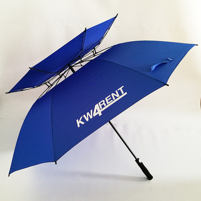 Umbrella da golf ventilato da 30 pollici con stampa del logo a doppio strato e design a prova di vento