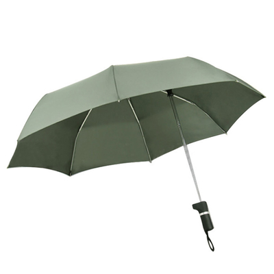 Stile di design minimalista ombrello pieghevole Pongee 190T personalizzato con logo stampato su misura