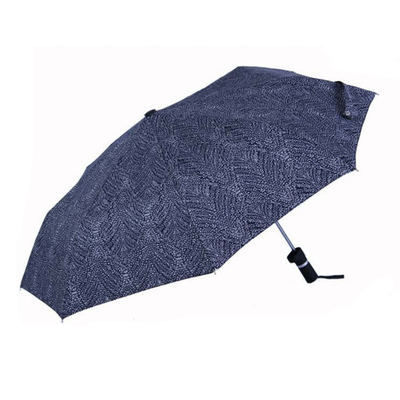 Stile di design minimalista ombrello pieghevole Pongee 190T personalizzato con logo stampato su misura