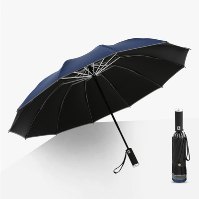 Stile minimalismo ombrello triplo LED inverso ombrello riflettente auto