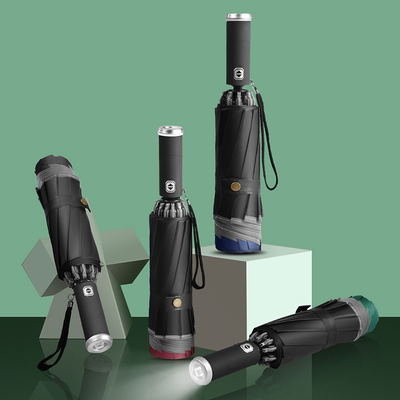 Stile minimalismo ombrello triplo LED inverso ombrello riflettente auto
