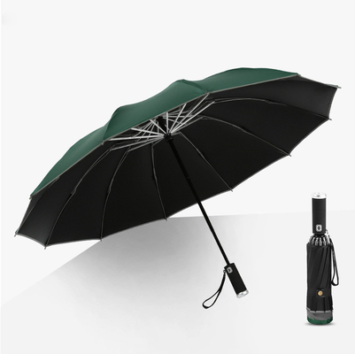 Stile minimalismo ombrello triplo LED inverso ombrello riflettente auto
