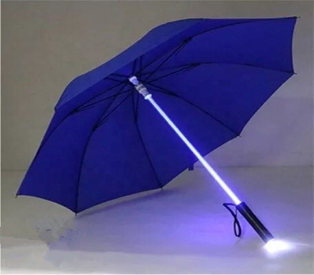 23 pollici 8K LED Light Up ombrello con 105 cm di diametro aperto e tessuto Pongee a secco rapido