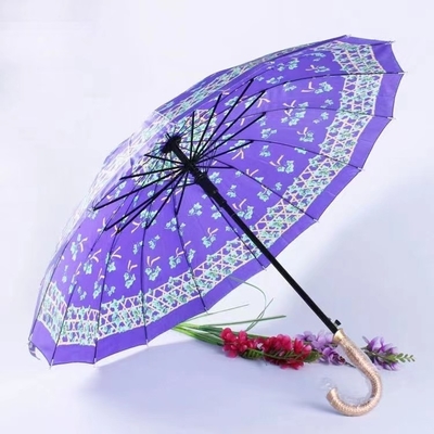 Stampa di logo personalizzata Golf ombrello 21 pollici Classic Flower Design per marchi popolari