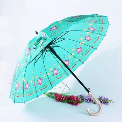 Stampa di logo personalizzata Golf ombrello 21 pollici Classic Flower Design per marchi popolari