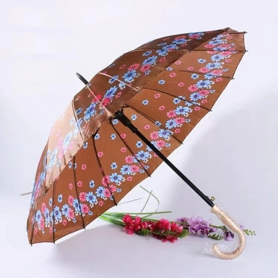 Stampa di logo personalizzata Golf ombrello 21 pollici Classic Flower Design per marchi popolari
