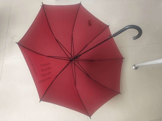 Pannello Pongee Pubblicità personalizzata Automatica Open Rain Straight Umbrella con stampa del logo