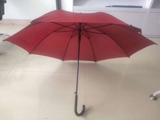 Pannello Pongee Pubblicità personalizzata Automatica Open Rain Straight Umbrella con stampa del logo