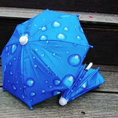 Manuale Open Outdoor Bike Toy Umbrella Art Deco Tessuto di poliestere Telefono cellulare Parasole antisole