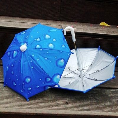 Manuale Open Outdoor Bike Toy Umbrella Art Deco Tessuto di poliestere Telefono cellulare Parasole antisole