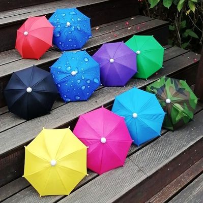 Manuale Open Outdoor Bike Toy Umbrella Art Deco Tessuto di poliestere Telefono cellulare Parasole antisole