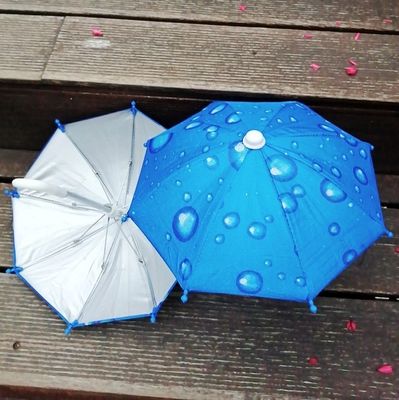 Manuale Open Outdoor Bike Toy Umbrella Art Deco Tessuto di poliestere Telefono cellulare Parasole antisole