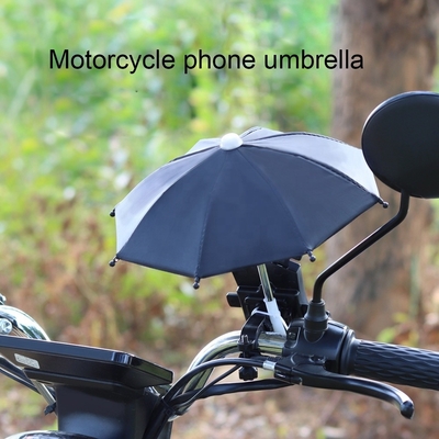 Paracadute da moto in argento con controllo manuale e protezione solare ispessente
