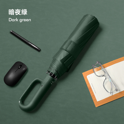 Portable Buckle Hook Loop Lock Handle Umbrella in blu per la protezione solare e facile da trasportare