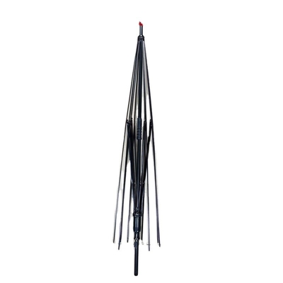 Disegno minimalista Customized 8k nero rivestito Metallo Fibra di vetro Frame ombrello per BSCI