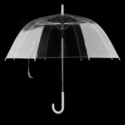 Parasole a bolla trasparente con design e costole