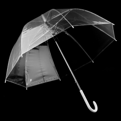 Parasole a bolla trasparente con design e costole