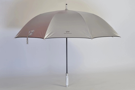 Golf Straight Windproof Umbrella per la personalizzazione agile della catena di approvvigionamento in argento di titanio